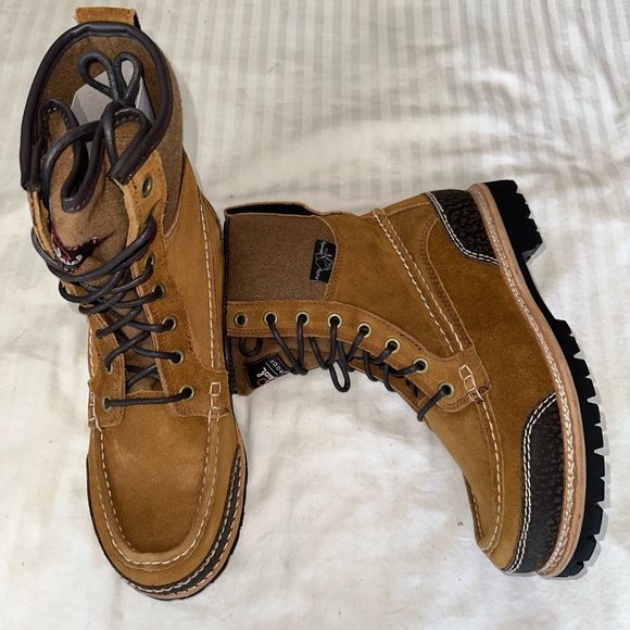 Woolrich Mens Squatch Above Ankle Waterproof Work Casual Tan Boots Sz 10.5 US - Picture 4 of 5